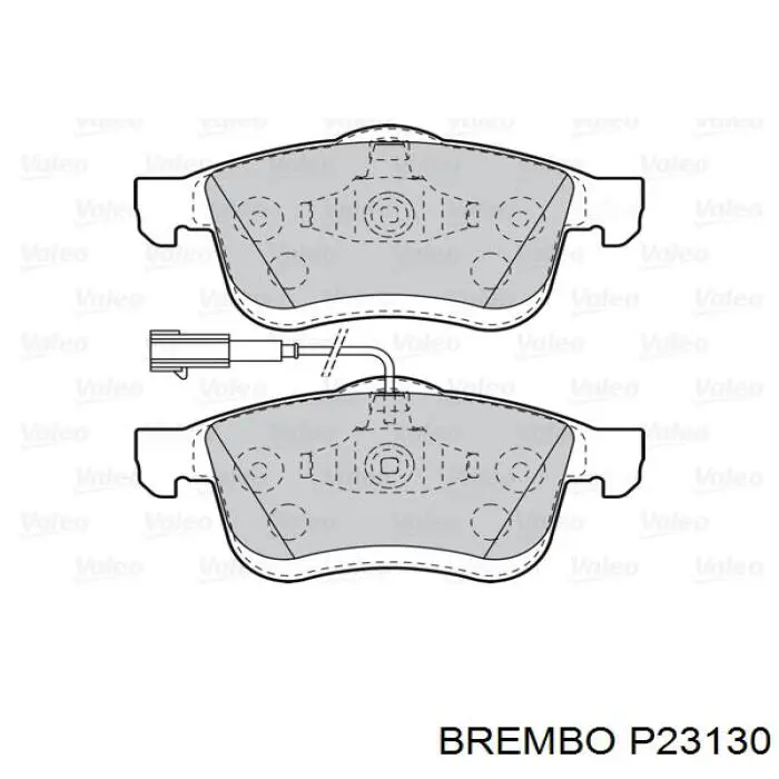 Передні тормозні колодки P23130 Brembo