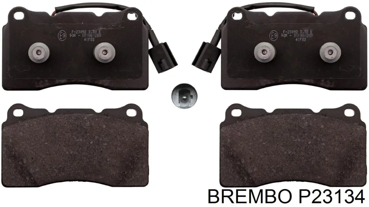 P23134 Brembo колодки гальмівні передні, дискові