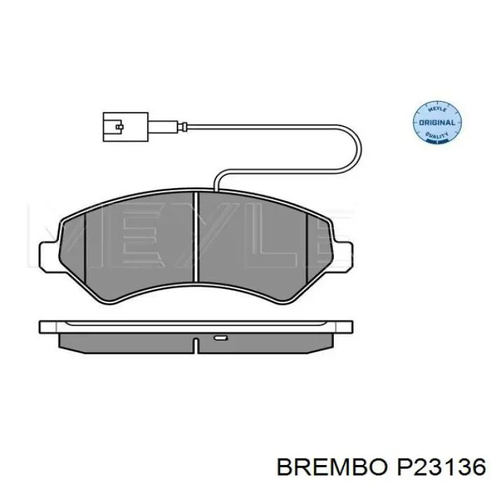 Передні тормозні колодки P23136 Brembo