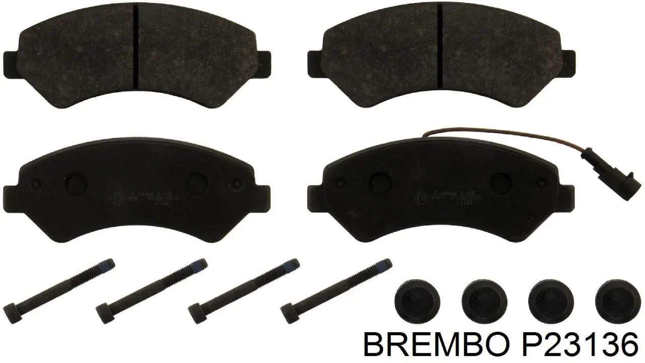 Купити P23136 Brembo Колодки гальмівні передні, дискові