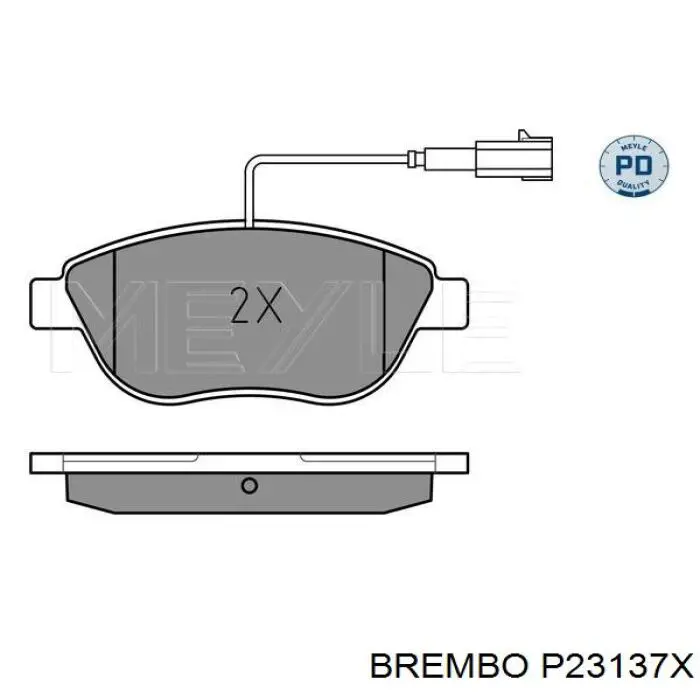 Передні тормозні колодки P23137X Brembo