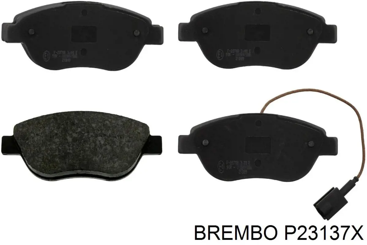 Купити P23137X Brembo Колодки гальмівні передні, дискові