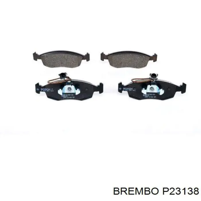 P23138 Brembo колодки гальмівні передні, дискові