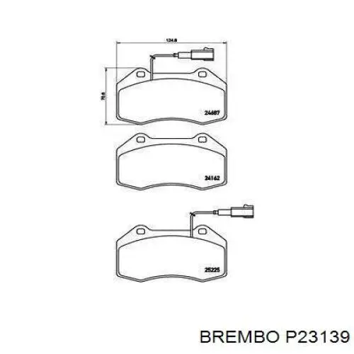 Купити P23139 Brembo Колодки гальмівні передні, дискові