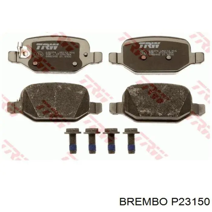 P23150 Brembo колодки гальмові задні, дискові