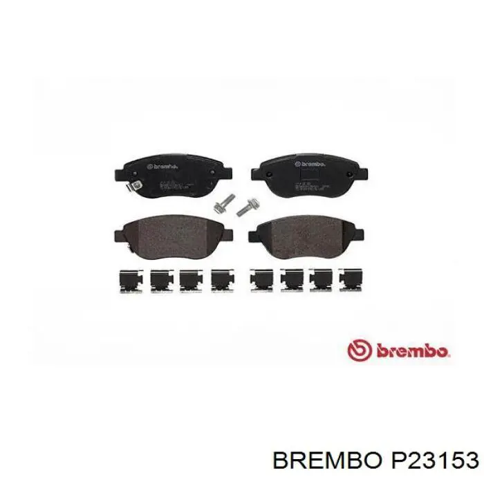 P23153 Brembo колодки гальмівні передні, дискові