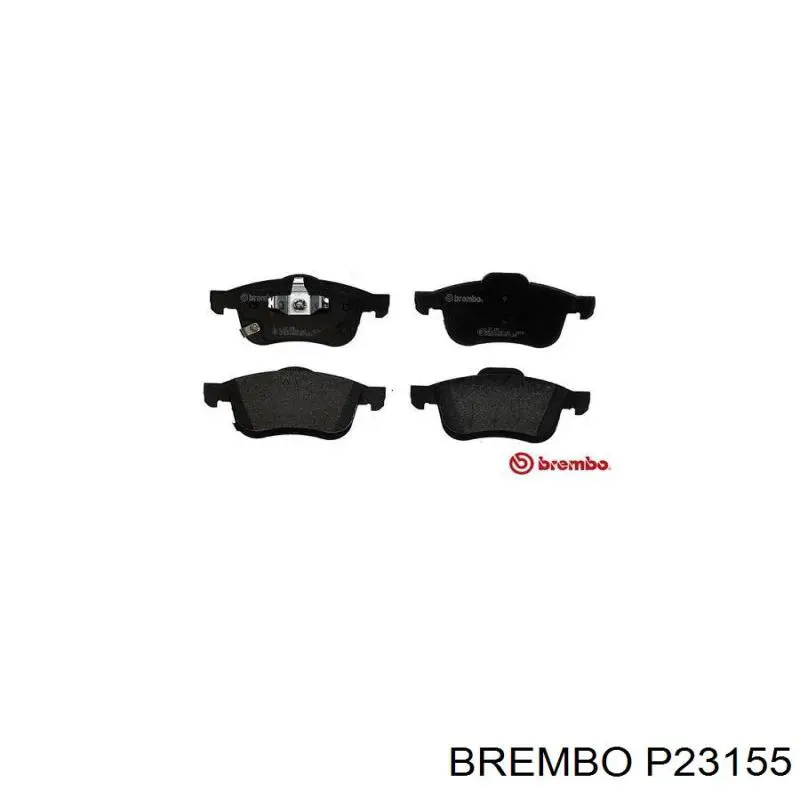 Колодки гальмівні передні, дискові P23155 Brembo