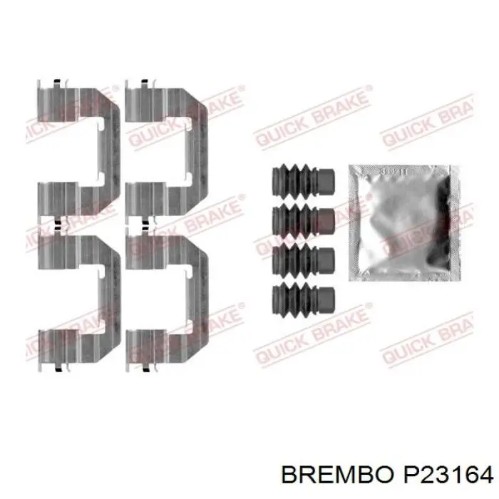 Передні тормозні колодки P23164 Brembo