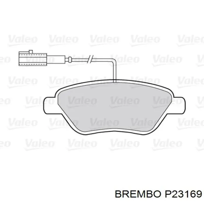 Гальмівні колодки Brembo P23169 ціна, від 25.98 USD