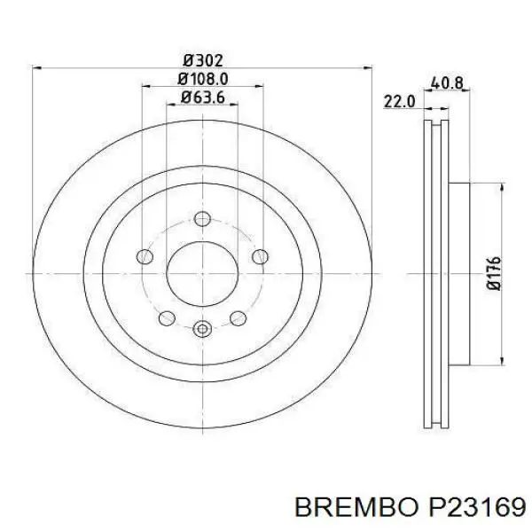 P23169 Brembo Передні гальмівні колодки