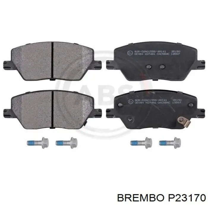 Передні тормозні колодки P23170 Brembo