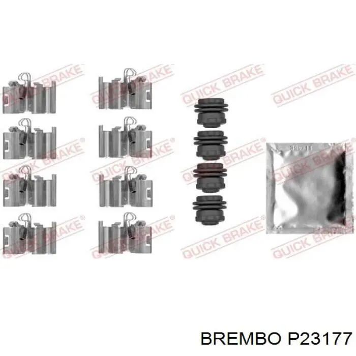 Задні гальмівні колодки P23177 Brembo