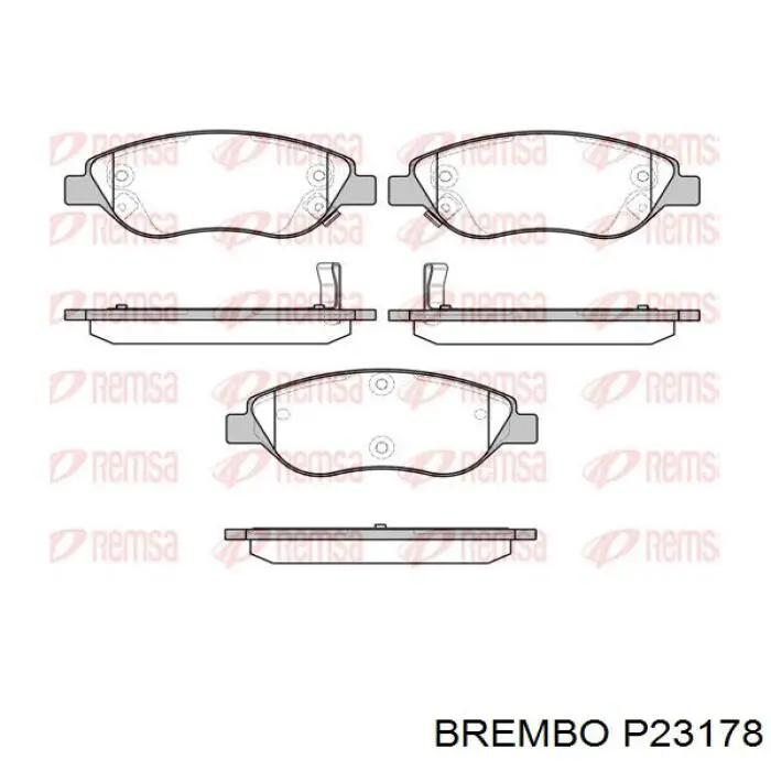 Передні тормозні колодки P23178 Brembo