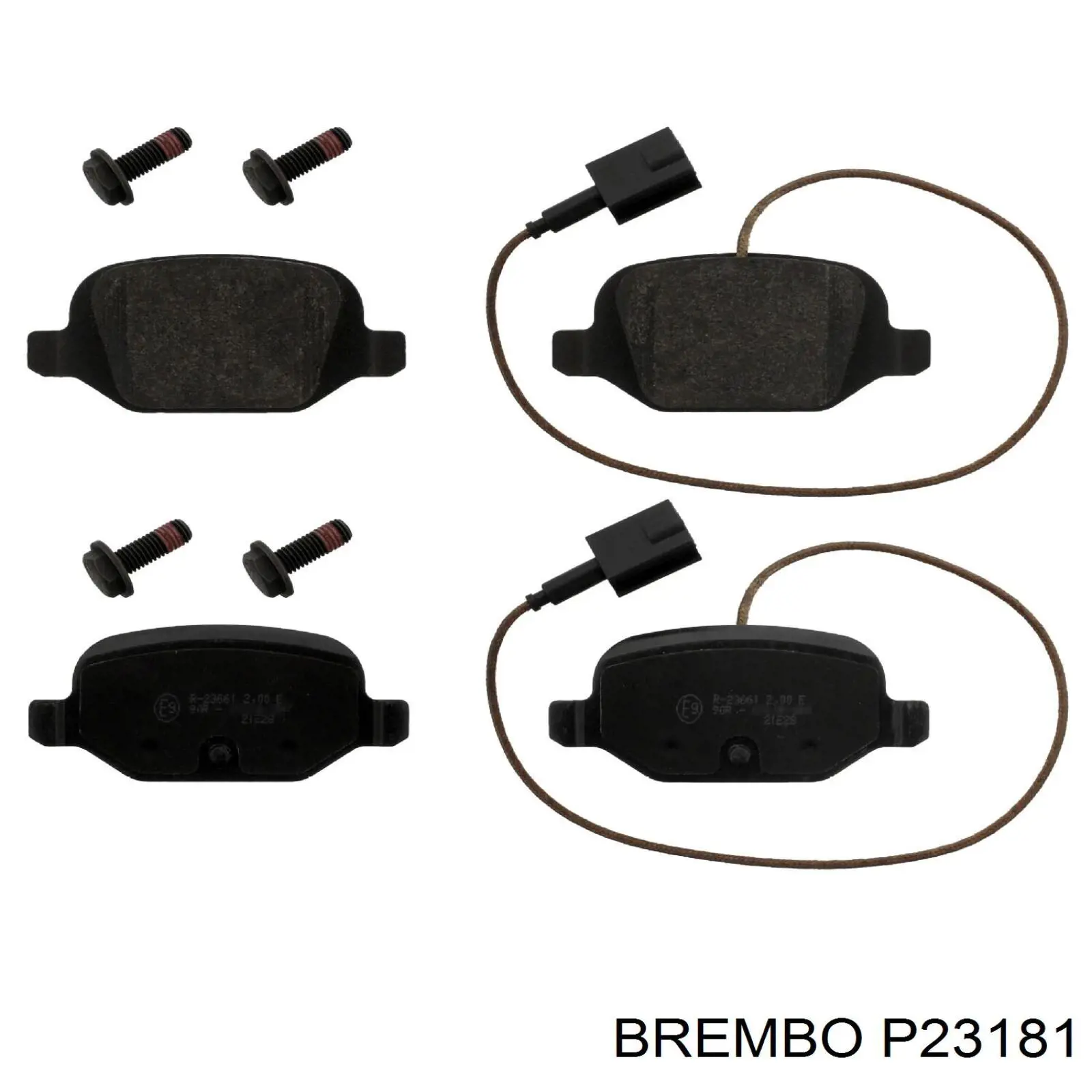 Купити P23181 Brembo Колодки гальмівні передні, дискові