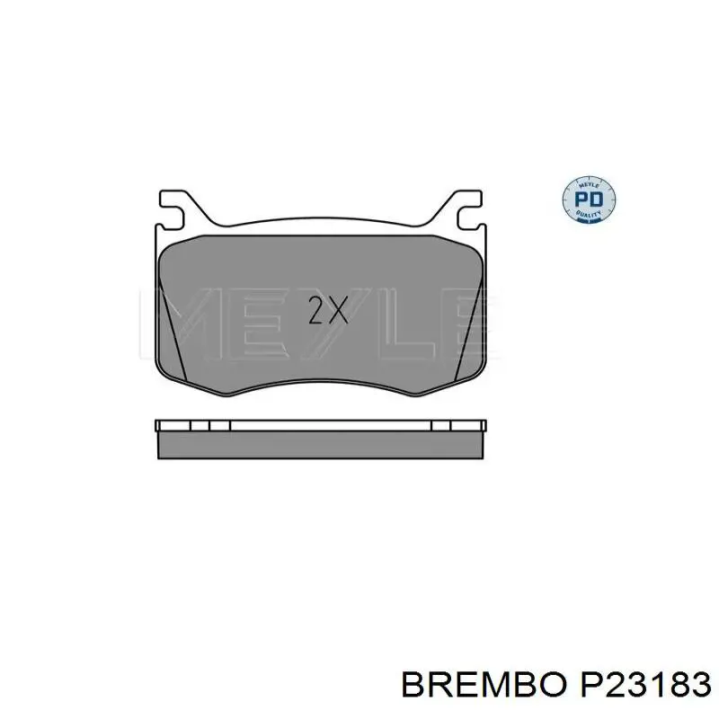 Передні тормозні колодки P23183 Brembo