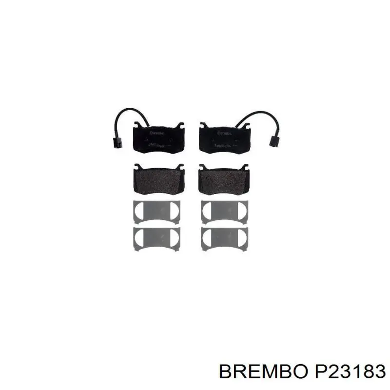 P23183 Brembo Передні гальмівні колодки