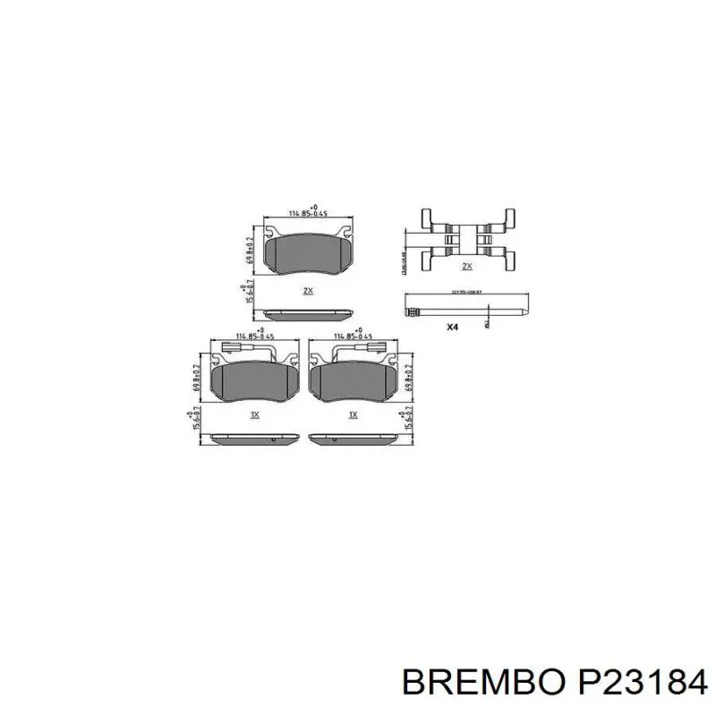 Задні гальмівні колодки GDB2209 TRW