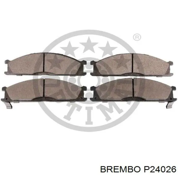 P24026 Brembo Передні гальмівні колодки
