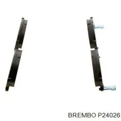 P24026 Brembo колодки гальмівні передні, дискові