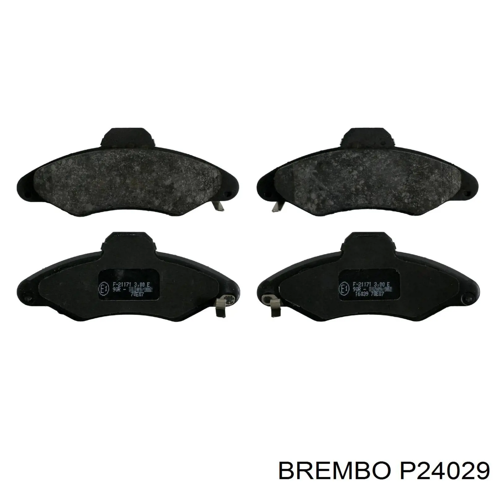 P24029 Brembo колодки гальмівні передні, дискові