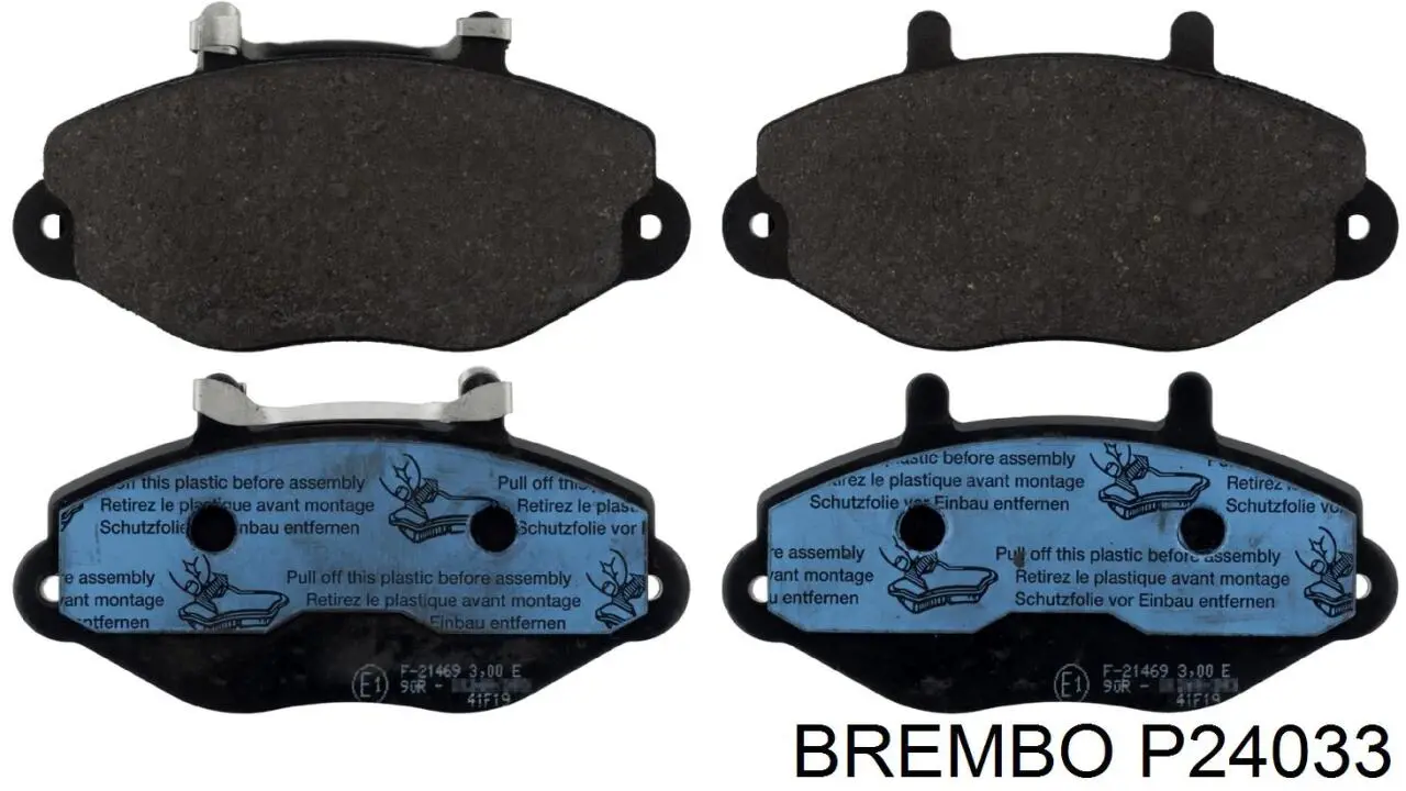 Колодки гальмівні передні, дискові P24033 Brembo