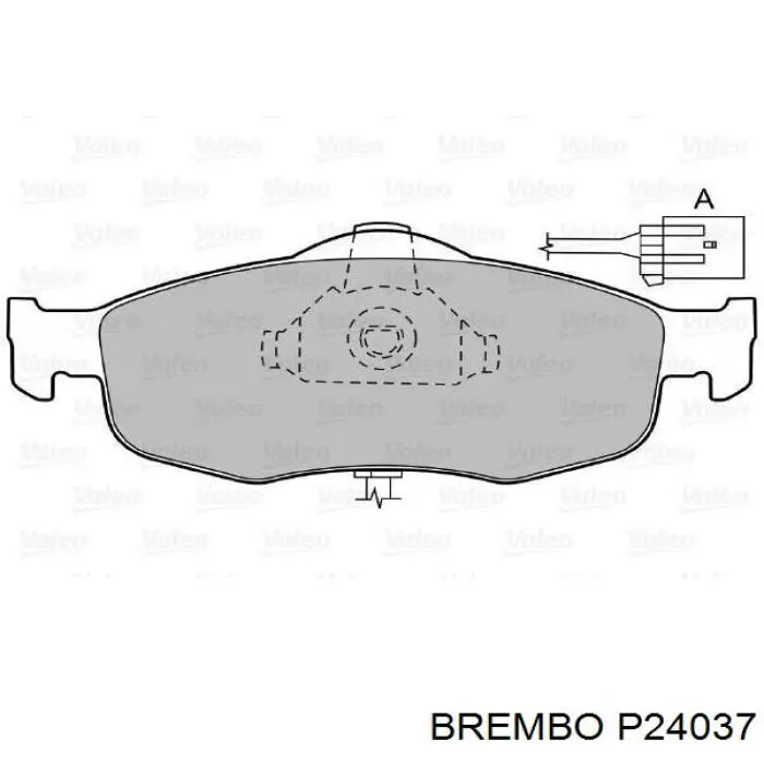 P24037 Brembo Передні гальмівні колодки