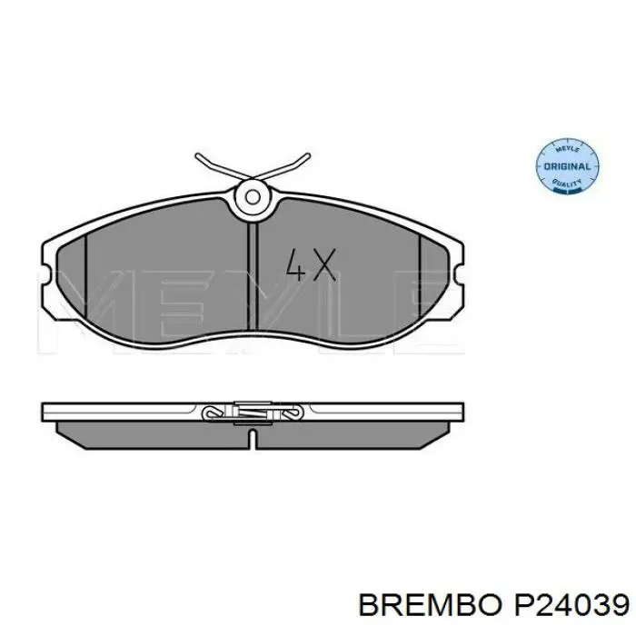 Передні тормозні колодки P24039 Brembo
