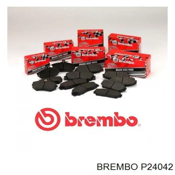 Колодки гальмові задні, дискові P24042 Brembo