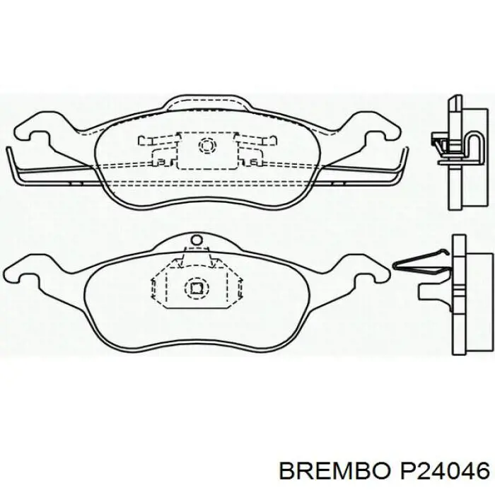 Купити P24046 Brembo Колодки гальмівні передні, дискові