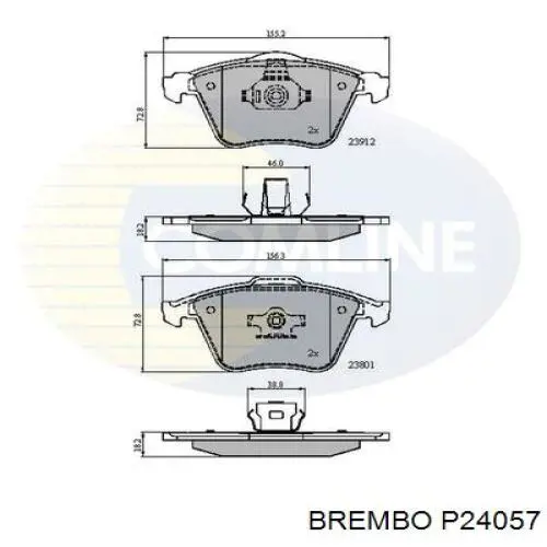 Тормозні колодки Brembo P24057