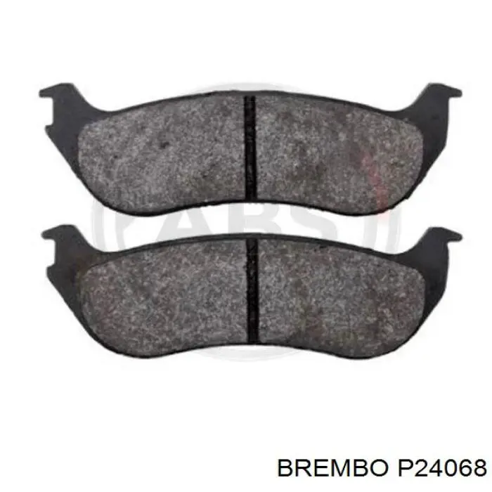 P24068 Brembo колодки гальмові задні, дискові