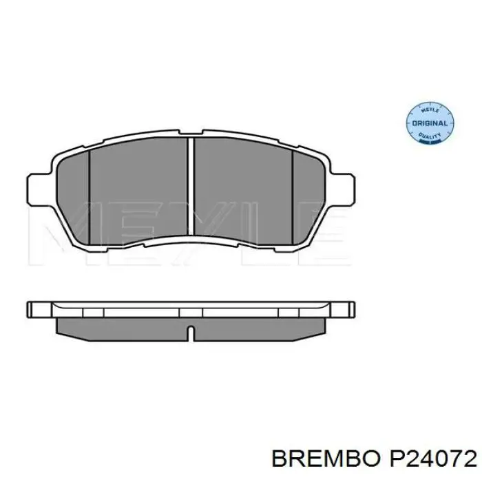 Колодки гальмівні передні, дискові P24072 Brembo