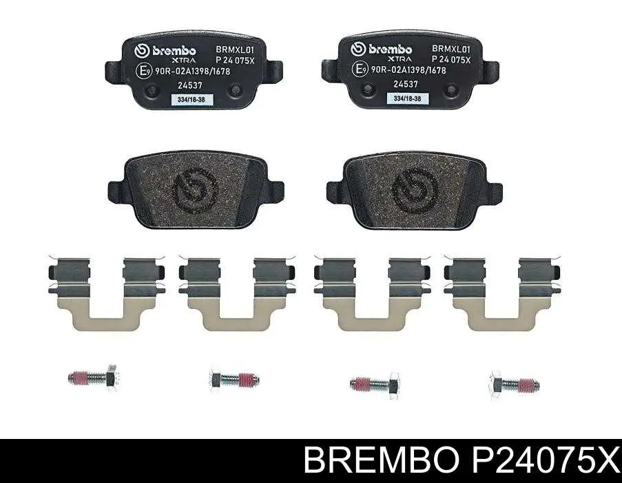 Задні гальмівні колодки Brembo P24075X ціна, від 20.63 USD