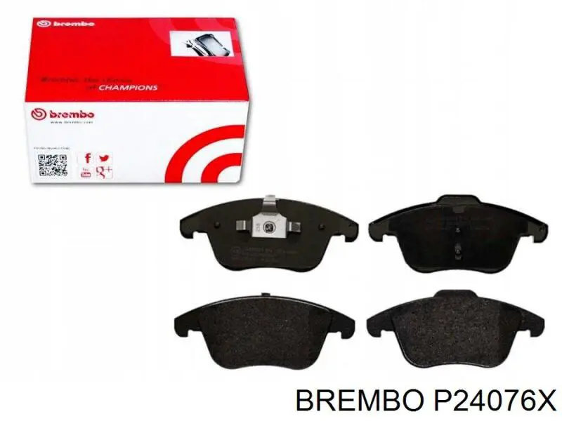 Передні тормозні колодки P24076X Brembo