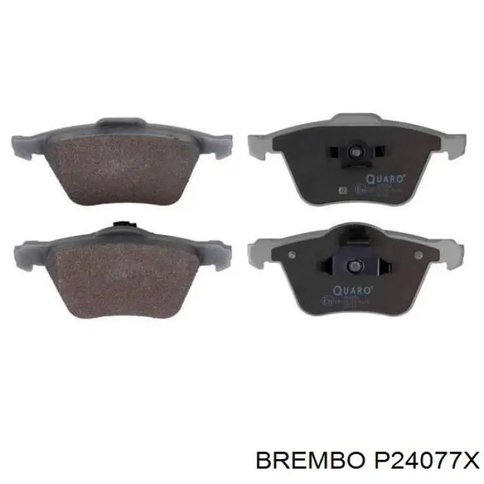 Колодки гальмівні передні, дискові P24077X Brembo