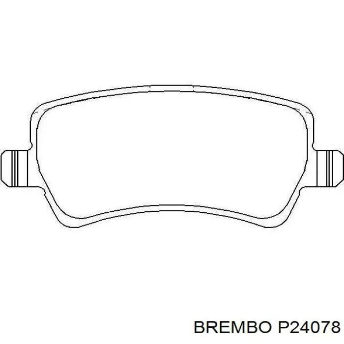 Купити P24078 Brembo Задні колодки