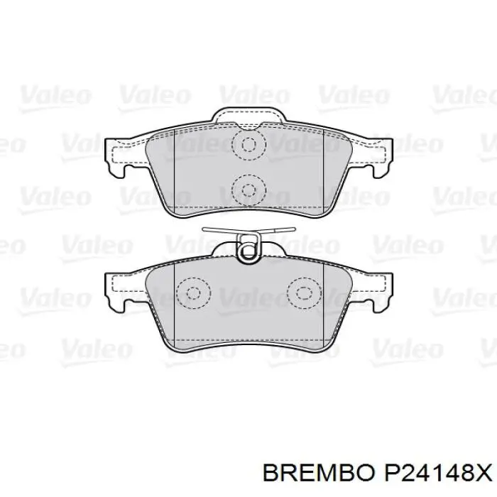 Задні гальмівні колодки Brembo P24148X ціна, від 22.00 USD