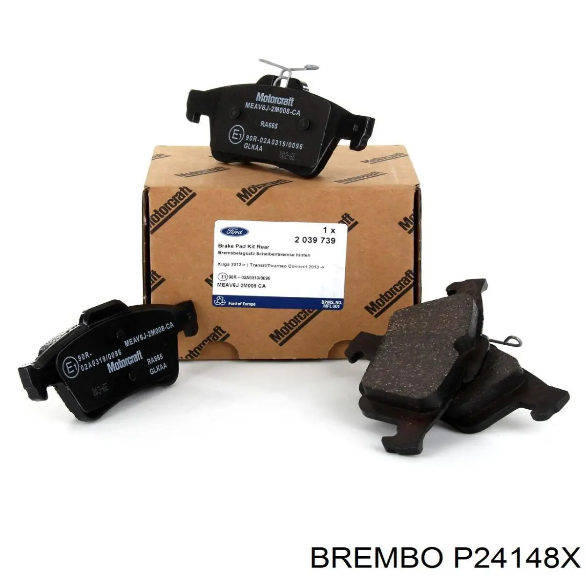 Задні гальмівні колодки P24148X Brembo