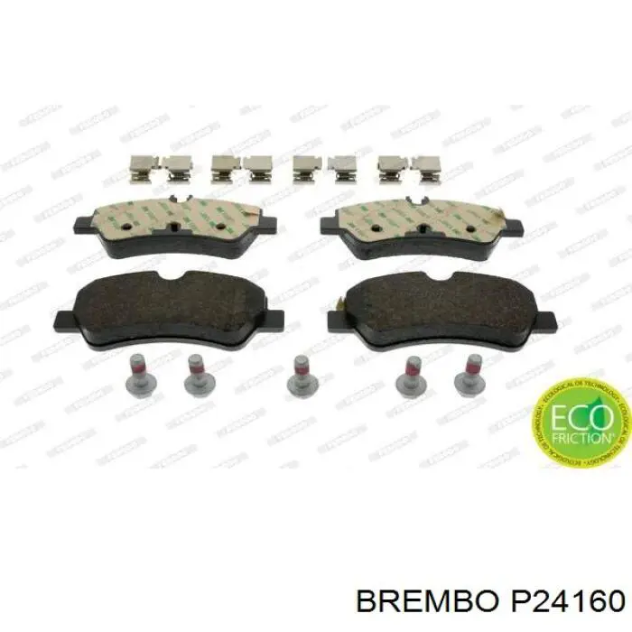 Задні гальмівні колодки P24160 Brembo
