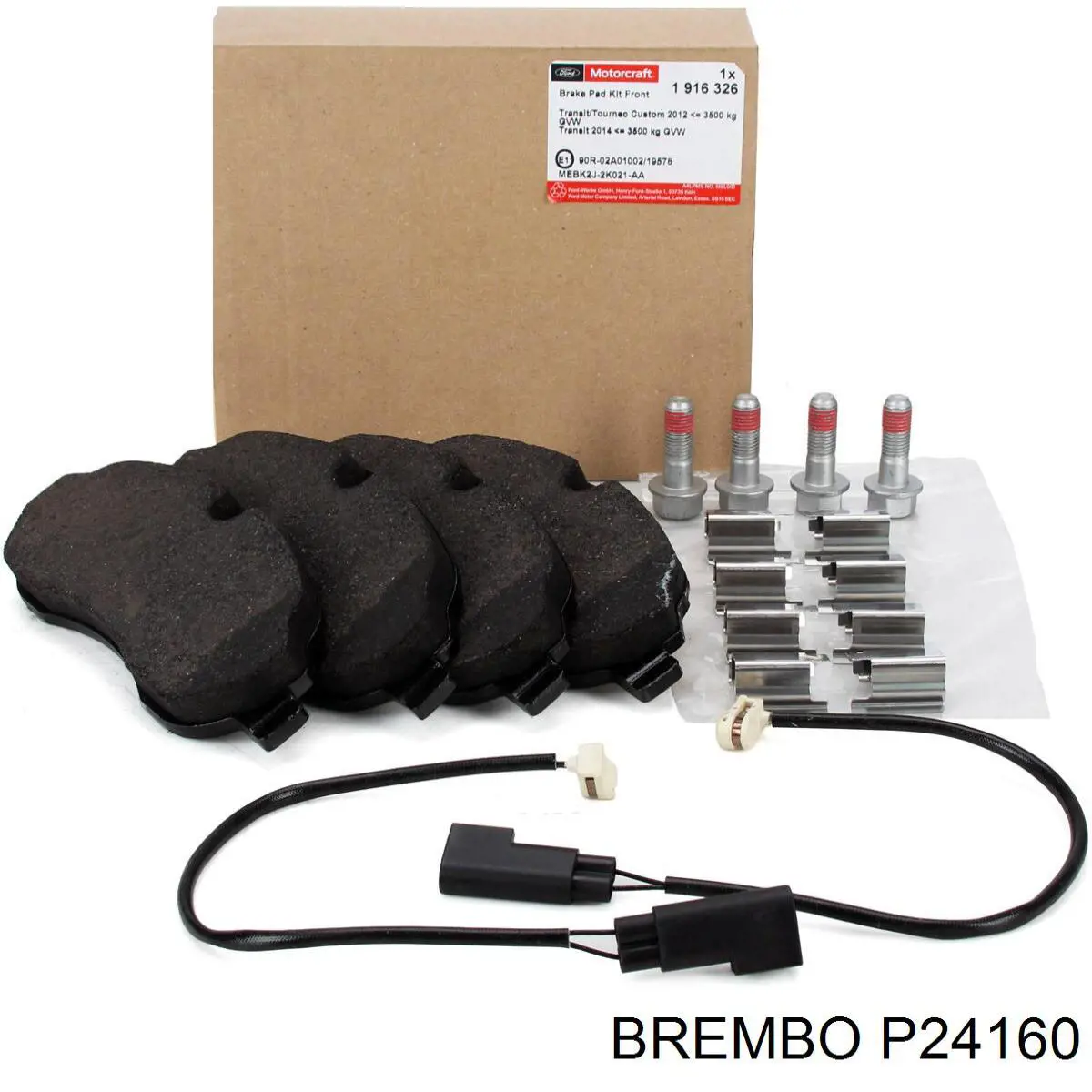P24160 Brembo Колодки гальмівні задні, дискові