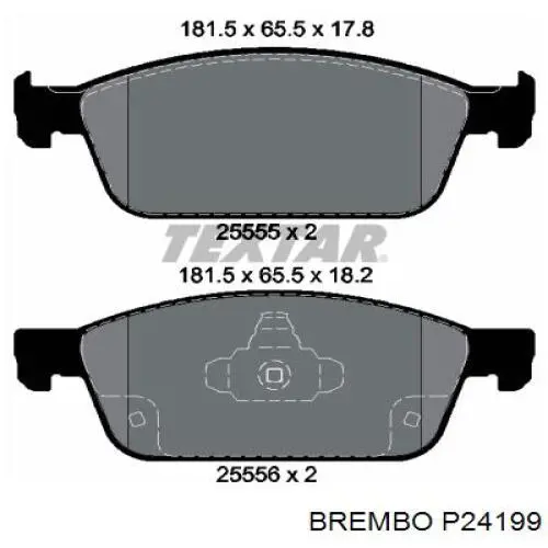 Гальмівні колодки Brembo P24199 ціна, від 34.36 USD