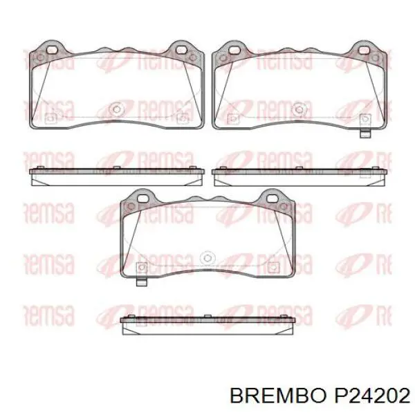 P24202 Brembo Передні гальмівні колодки