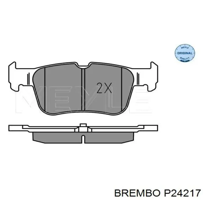 Купити P24217 Brembo Задні колодки