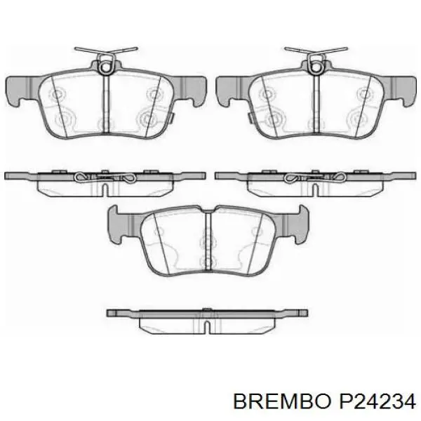 Передні тормозні колодки P24234 Brembo