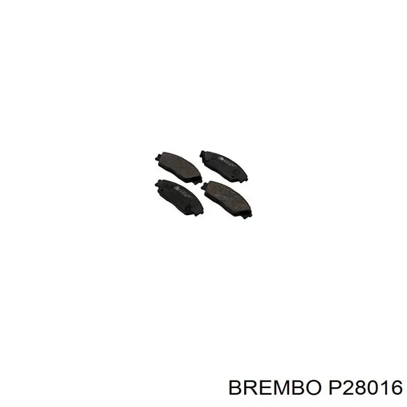 Купити P28016 Brembo Колодки гальмівні передні, дискові