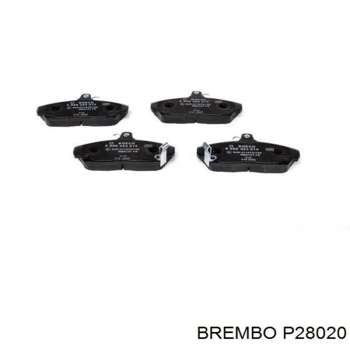 Тормозні колодки Brembo P28020