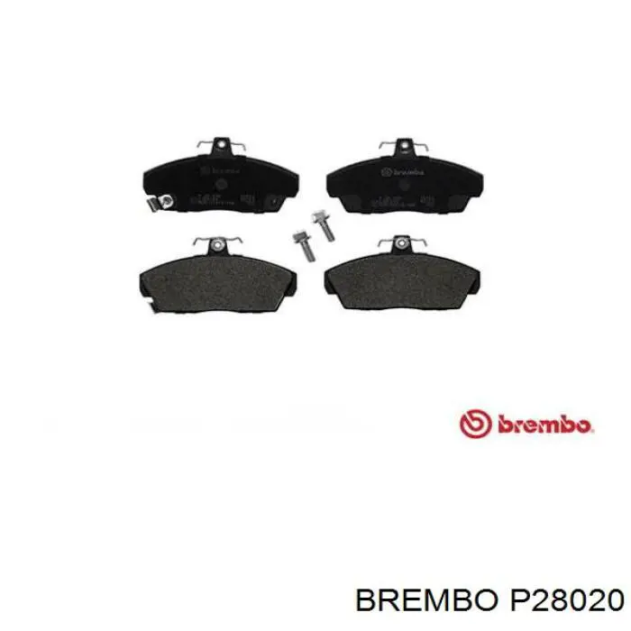 P28020 Brembo колодки гальмівні передні, дискові