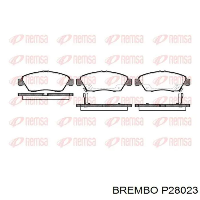 Передні тормозні колодки P28023 Brembo