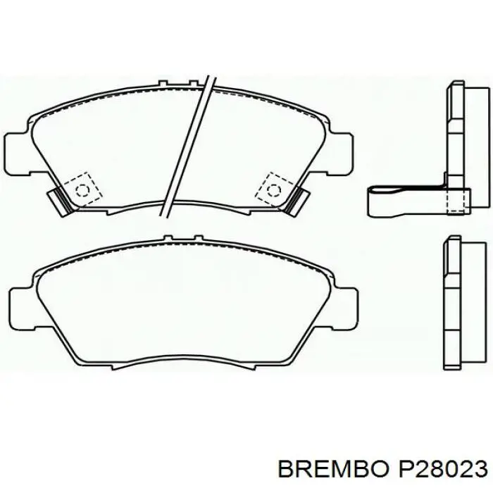 Купити P28023 Brembo Колодки гальмівні передні, дискові
