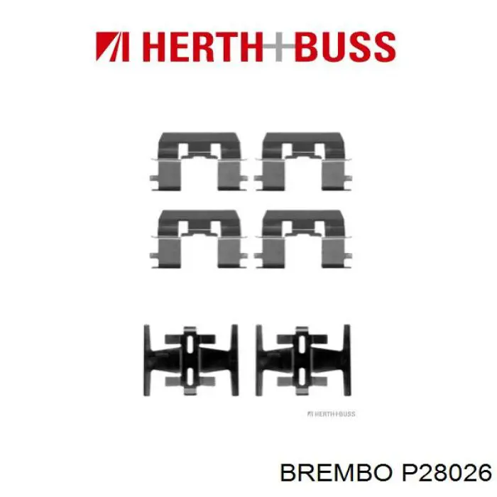 Передні тормозні колодки P28026 Brembo